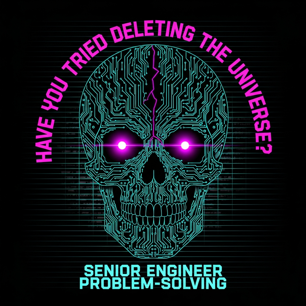 Cyberpunk Universe — AI-generated t-shirt design