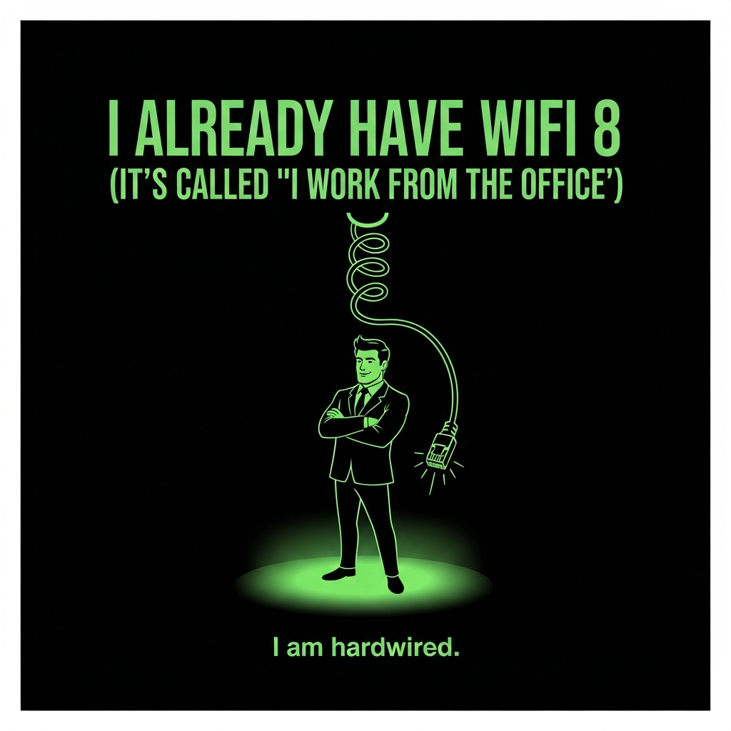 Wifi Hardwired — AI-generated t-shirt design